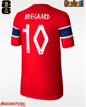 Norvegia Martin Odegaard #10 Tricou Fotbal Replică Mondial 2026 Barbati Acasa